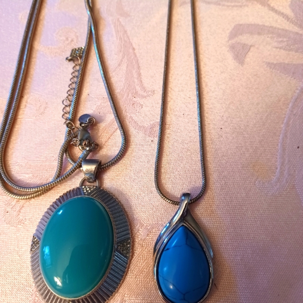 Lil Sophia Silvertone Pendant Necklaces